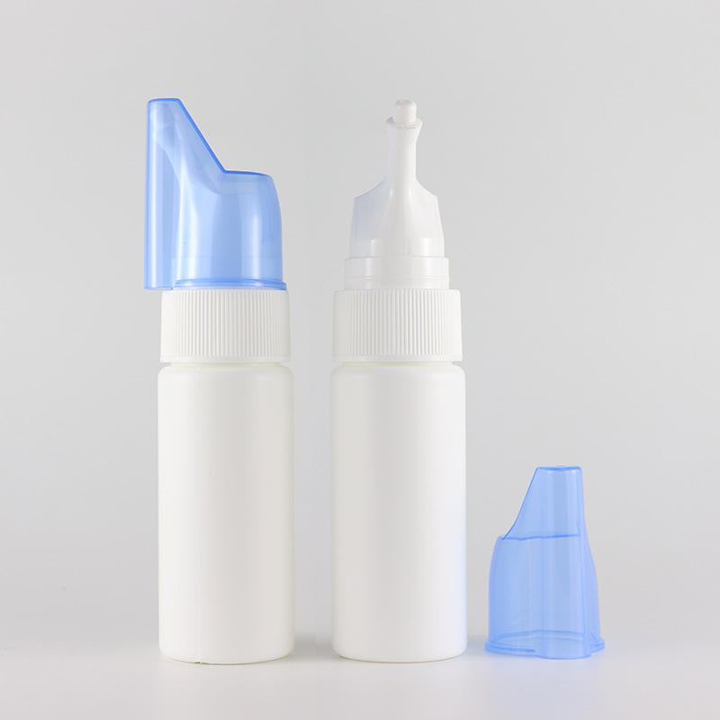 Manufacturer 30ml 50ml 60ml 70ml 100ml 200ml HDPE White Nasal Spray Bottle Rhinitis Sinusitis Spray Bottle Saline Spray Bottle
