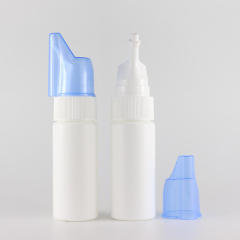 Manufacturer 30ml 50ml 60ml 70ml 100ml 200ml HDPE White Nasal Spray Bottle Rhinitis Sinusitis Spray Bottle Saline Spray Bottle
