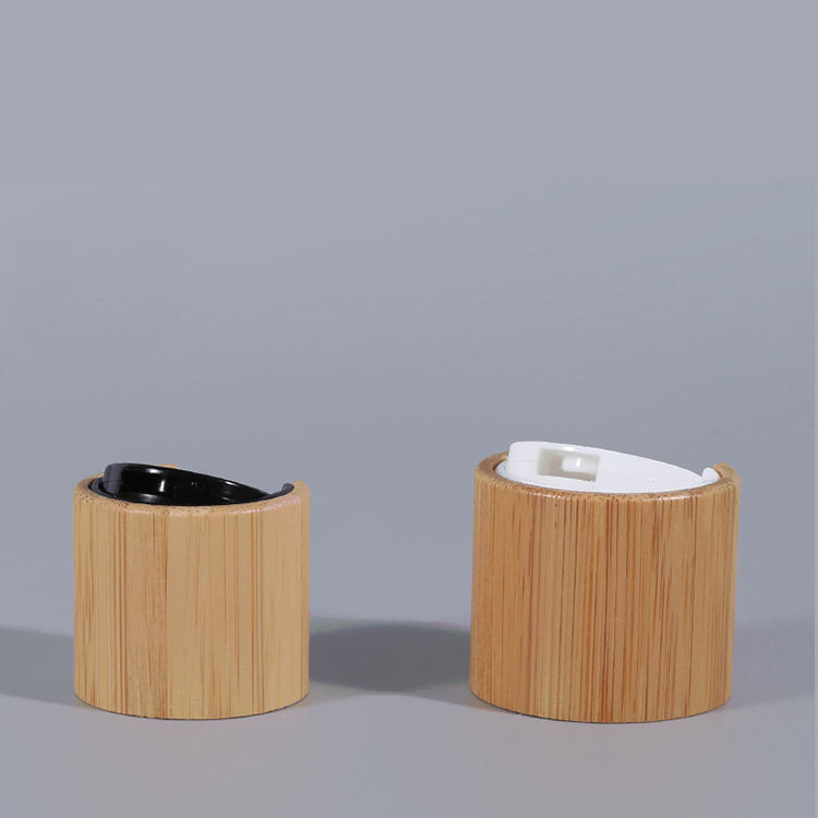 Wood Products Cosmetic Packaging Bottle Cap Wooden Screw Cap Bamboo Screw Top Lid Bottle Cap Bamboo
