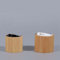 Wood Products Cosmetic Packaging Bottle Cap Wooden Screw Cap Bamboo Screw Top Lid Bottle Cap Bamboo