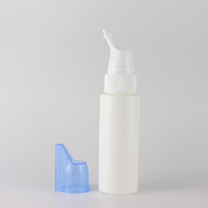 Manufacturer 30ml 50ml 60ml 70ml 100ml 200ml HDPE White Nasal Spray Bottle Rhinitis Sinusitis Spray Bottle Saline Spray Bottle