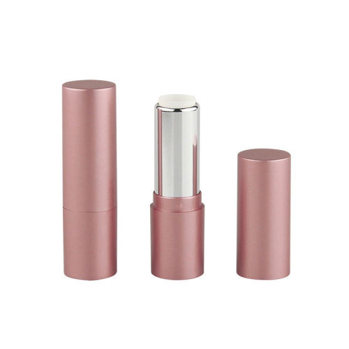 Empty Cylindrical Black/Rose Gold Lipstick For Woman Lipbalm Tube Packaging