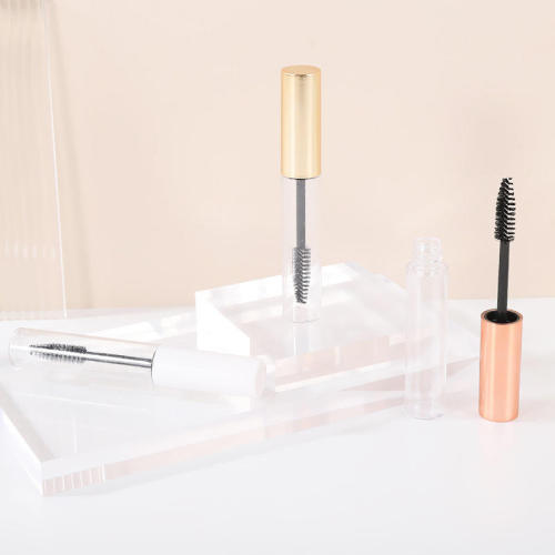 Manufacturers supply 10ml transparent round mascara empty tube packaging cosmetic eyelash packaging bottle.