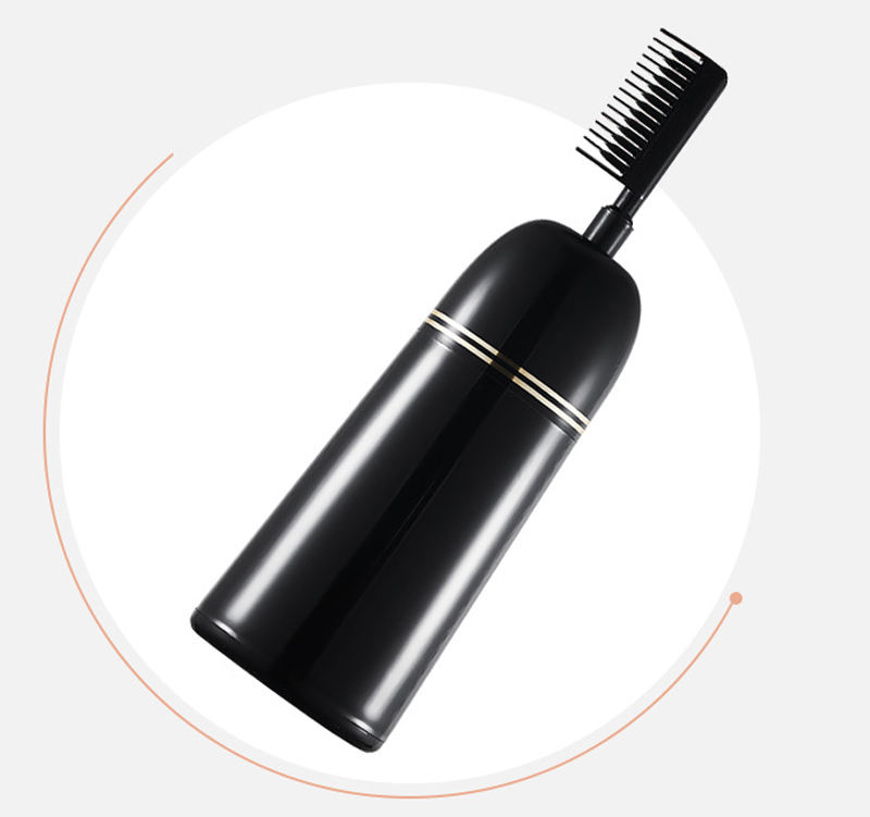 Empty Professional Hair Perming Comb Bottle Hair Dye Coloring Bottle black Color Applicator Brush Comb Bottle
