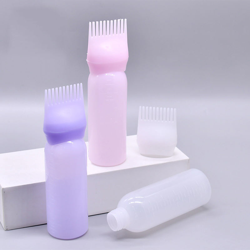 Beauty 150ml scale biodegradable refillable container hair dye bottle automatic hair dye bottle for beauty