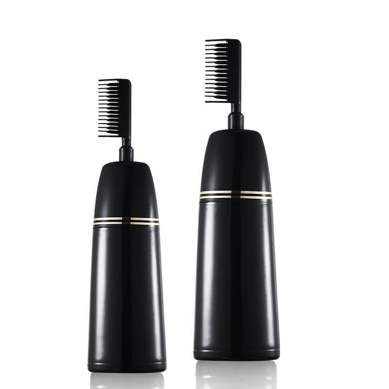 Empty Professional Hair Perming Comb Bottle Hair Dye Coloring Bottle black Color Applicator Brush Comb Bottle
