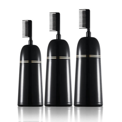 Empty Professional Hair Perming Comb Bottle Hair Dye Coloring Bottle black Color Applicator Brush Comb Bottle