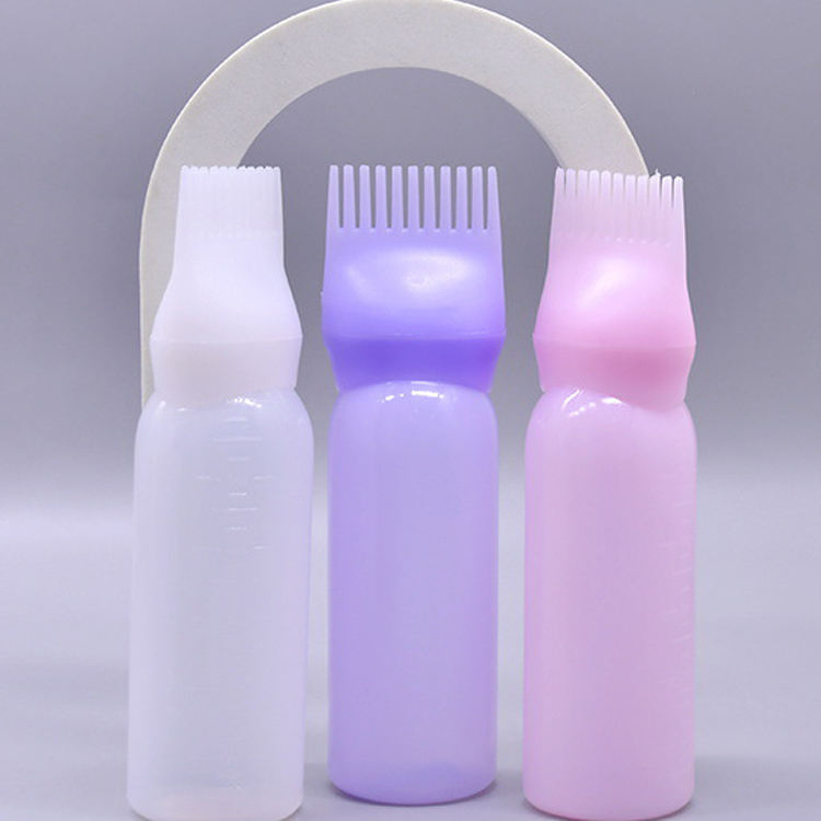 Beauty 150ml scale biodegradable refillable container hair dye bottle automatic hair dye bottle for beauty