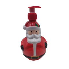 Manufacturer Shower Gel Doll Bottle Children Cute Cartoon Snowman Plastic Shampoo Christmas Bottle For Christmas Gifts