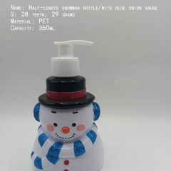 Manufacturer Shower Gel Doll Bottle Children Cute Cartoon Snowman Plastic Shampoo Christmas Bottle For Christmas Gifts