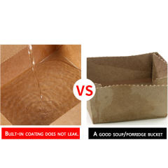 Hot kraft paper lunch box custom packaging bento fried chicken box rectangular fast food lunch takeaway packaging