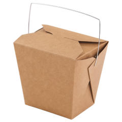 Portable packaging box cowhide food-grade paper lunch box fried rice fried chicken chips takeaway fast food packaging box