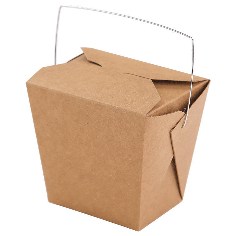 Portable packaging box cowhide food-grade paper lunch box fried rice fried chicken chips takeaway fast food packaging box