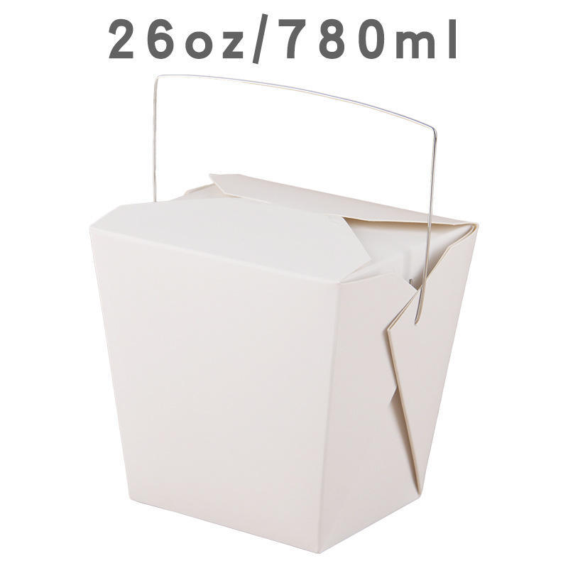 Portable packaging box cowhide food-grade paper lunch box fried rice fried chicken chips takeaway fast food packaging box