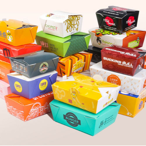 Custom Cheap Low Price Takeaway Kraft Container Paper Packaging Box for Food