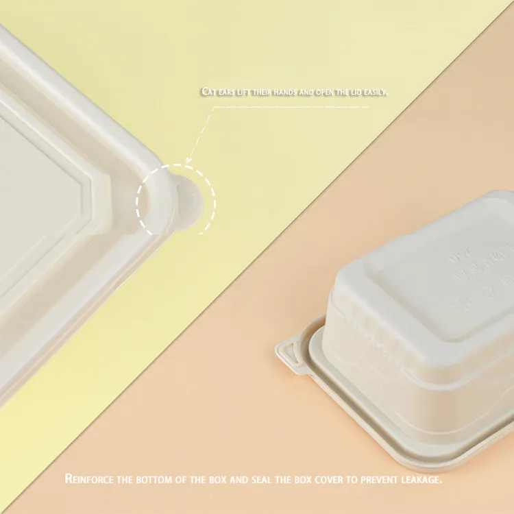 Out disposable lunch box plastic bento meal prep container leak proof water proof with lid