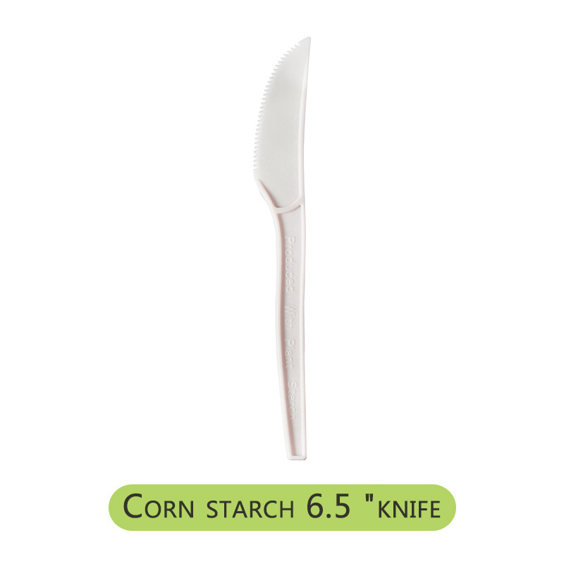 Factory supply fork ecological biodegradable compostable tableware disposable 100% biodegradable cutlery.