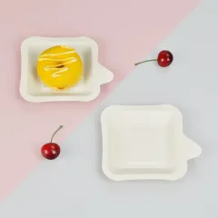 Brand-new 6-inch disposable compostable biodegradable paper cake tray