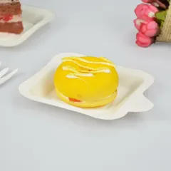 Brand-new 6-inch disposable compostable biodegradable paper cake tray