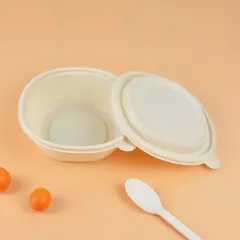 new arrival eco-friendly biodegradable cornstarch corn starch disposable bowl with lid