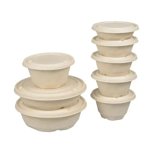 Hot-selling biodegradable sugarcane pulp disposable bowl covered food container