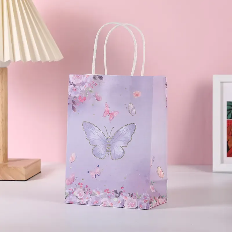 Hot selling Kraft Bags Shopping Bags DIY Multifunction Recyclable Paper Bag With Handles customized size logo