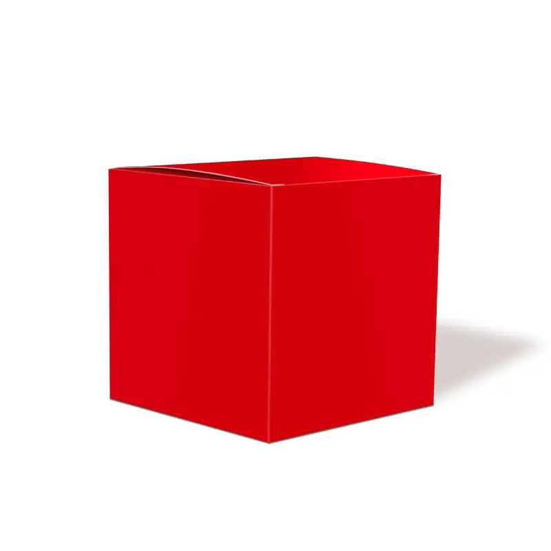 Factory price custom Logo packaging color gift cardboard solid color square DIY blind box empty box