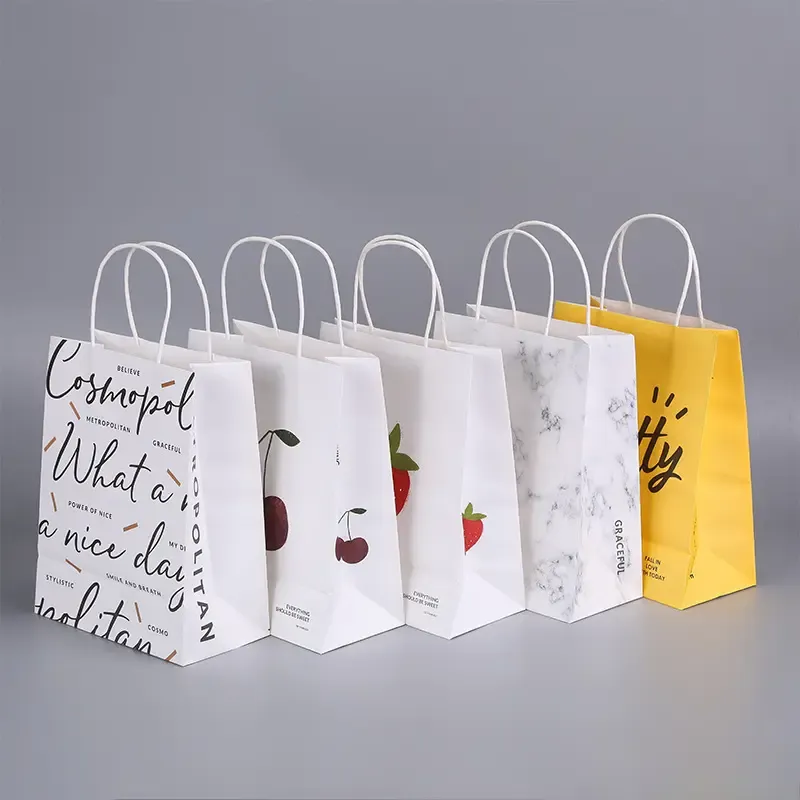 Wholesale New Multifunctional Multiple Styles Kraft Paper Wedding Food Packaging Bags