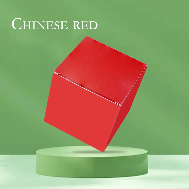 Factory price custom Logo packaging color gift cardboard solid color square DIY blind box empty box