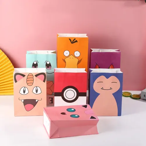 Hot selling cartoon portable dinosaur cute kraft paper candy children's festival luxury gift bags