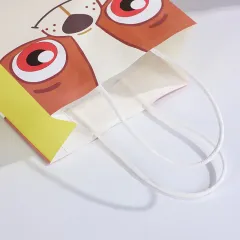 Cartoon cute paper packaging gift bag candy paper birthday gift bag with handle
