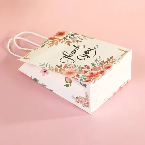 Sell well brown kraft paper bags Customised Recycled Brown Kraft Paper Bag With Twisted/Flat Handle