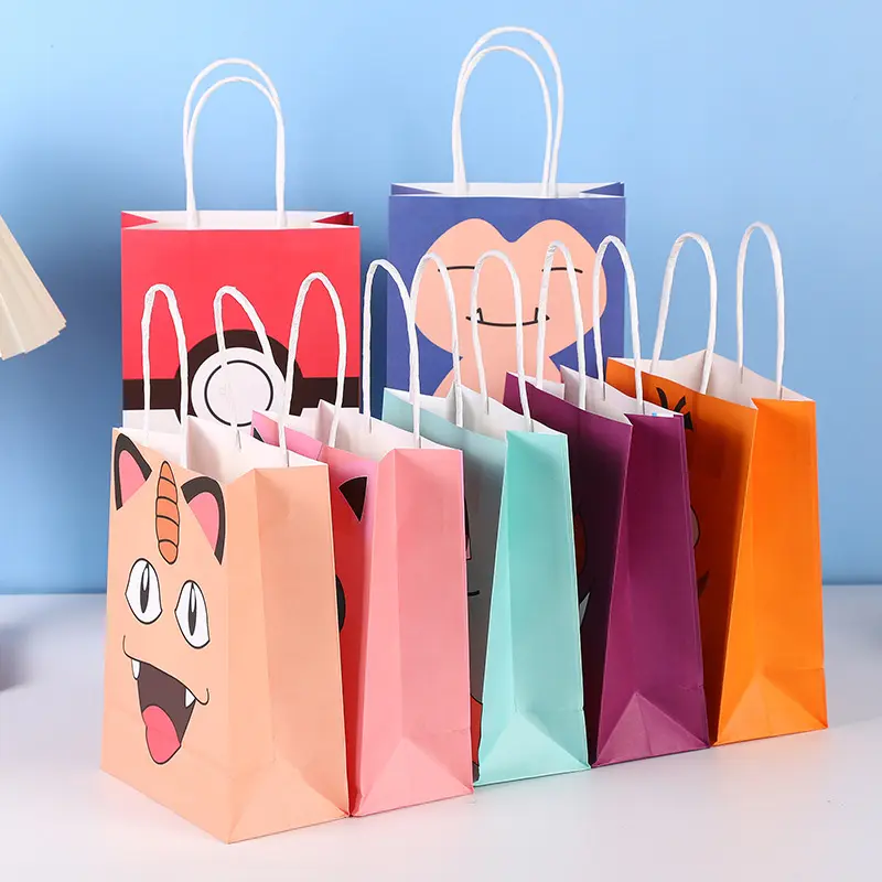 Wholesale handbag cartoon gift bag cartoon creative animal paper cartoon paper shopping bag