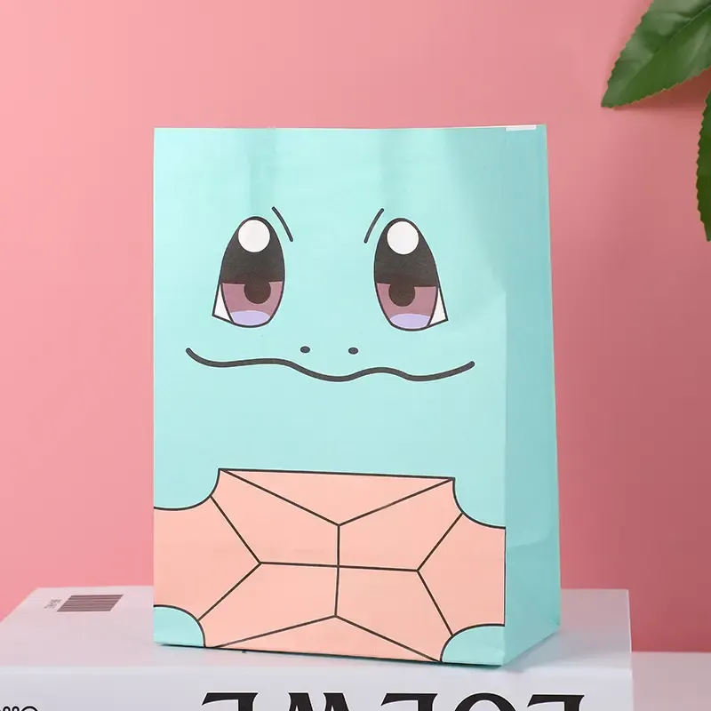 Hot selling cartoon portable dinosaur cute kraft paper candy children's festival luxury gift bags