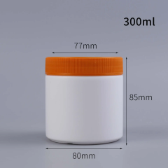 Empty 300ml 500ml 600ml Milk Powder Cans Container PE Material Packaging Barrel For Protein Powder