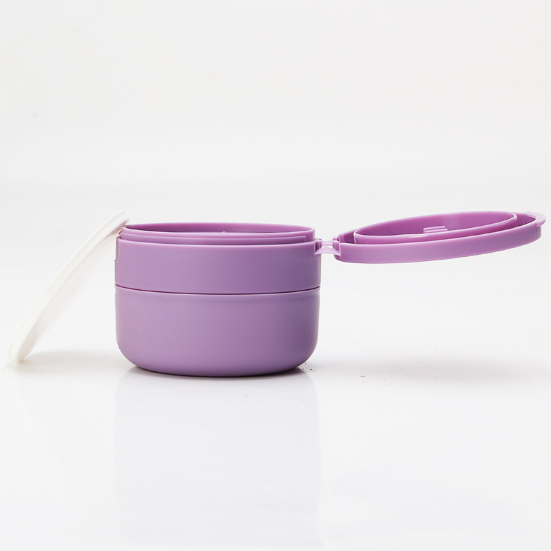 Supply of new PP tooth powder box round flip-top wide mouth plastic bottle color tooth powder bottle with gasket included