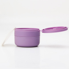 Supply of new PP tooth powder box round flip-top wide mouth plastic bottle color tooth powder bottle with gasket included