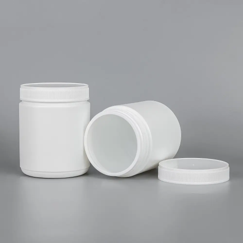 Wholesale 500cc Whey Protein Powder Bottle Food Grade Plastic Wide Mouth Powder Bottles For Protein Powder Packaging