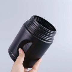 Biodegradable Black Milk Powder Packing Bottle 1.5L 2.5L Oatmeal Container Protein Powder Jar