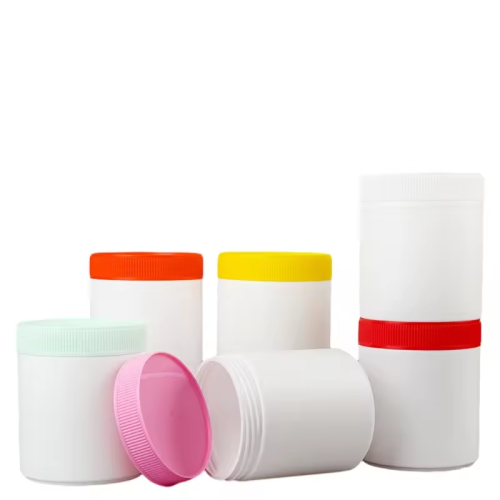 Empty 300ml 500ml 600ml Milk Powder Cans Container PE Material Packaging Barrel For Protein Powder