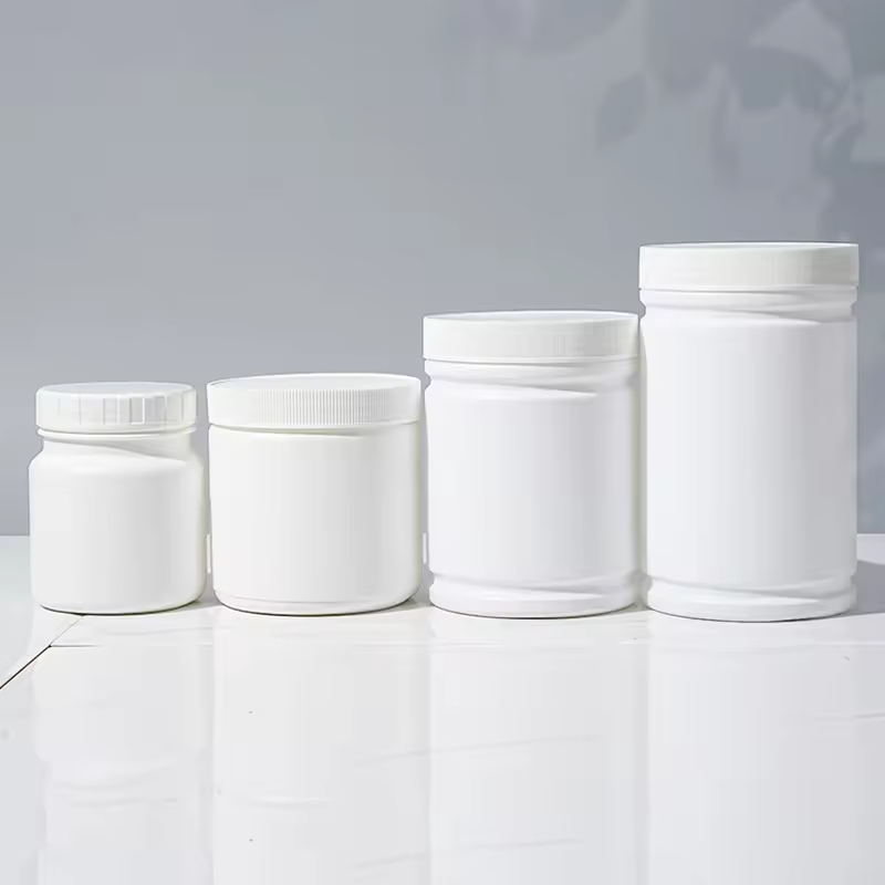 Manufacture 250ml 450ml 500ml 750ml Whey Protein Milk Powder Packaging Bottle Plastic Powder Container Jar