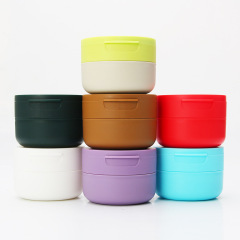 Supply of new PP tooth powder box round flip-top wide mouth plastic bottle color tooth powder bottle with gasket included
