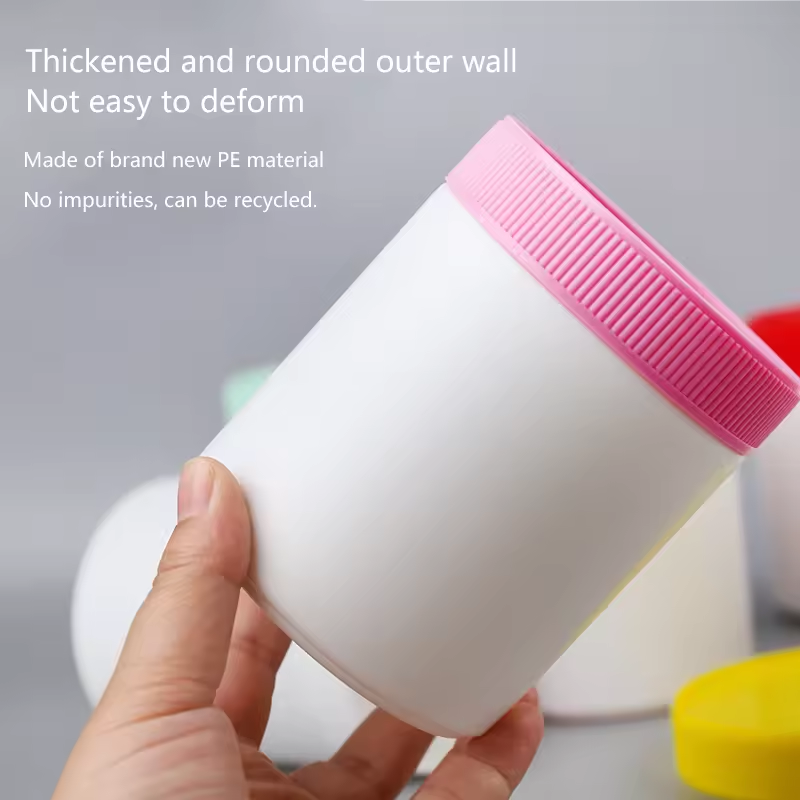 Empty 300ml 500ml 600ml Milk Powder Cans Container PE Material Packaging Barrel For Protein Powder