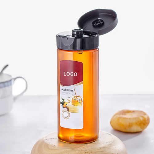 Eco Friendly 250ml 360ml Plastic Bottle For Honey Contain Flip-Top Squeeze Jam Chocolate BBQ Sauce Bottles