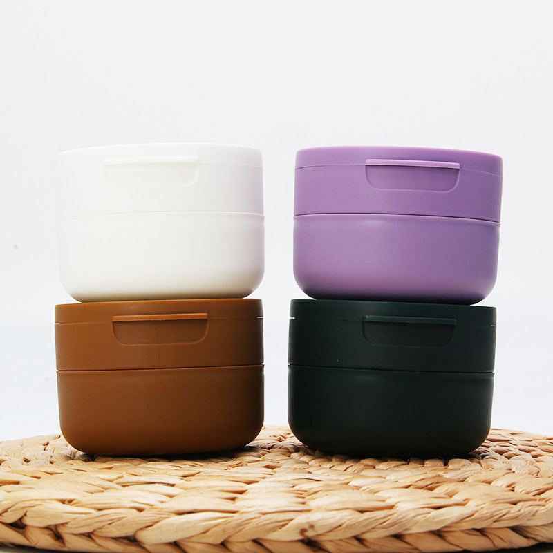 Supply of new PP tooth powder box round flip-top wide mouth plastic bottle color tooth powder bottle with gasket included