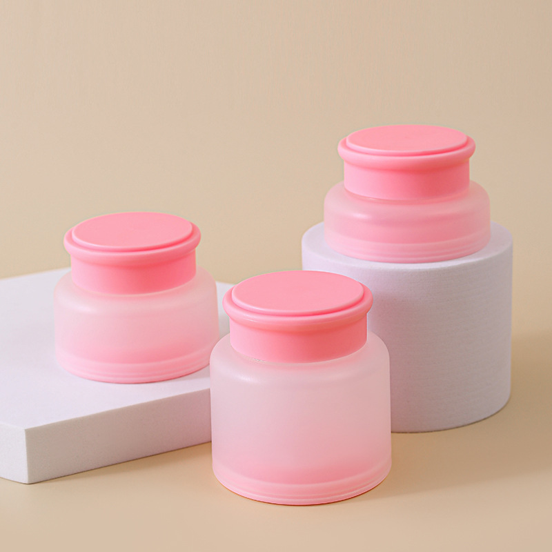 15G 30G 50G pp matte frosted face cream jars plastic packaging body butter containers