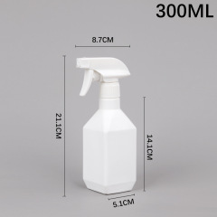 Wholesale HDPE 300ml 500ml plastic square spray bottle with Trigger Sprayer for Air freshener Car Cleaning Product Packaging