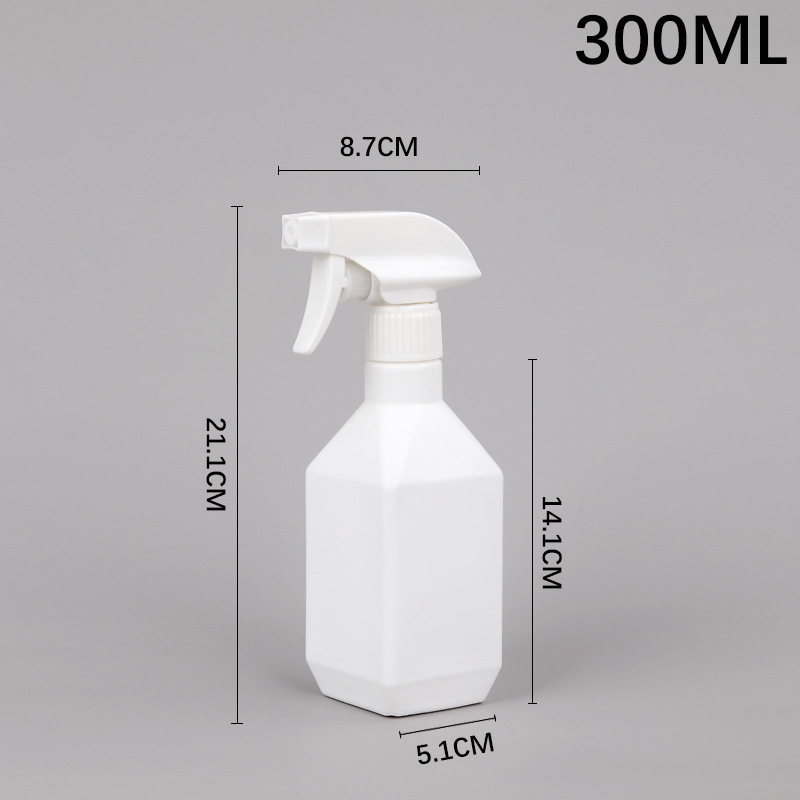 Wholesale HDPE 300ml 500ml plastic square spray bottle with Trigger Sprayer for Air freshener Car Cleaning Product Packaging