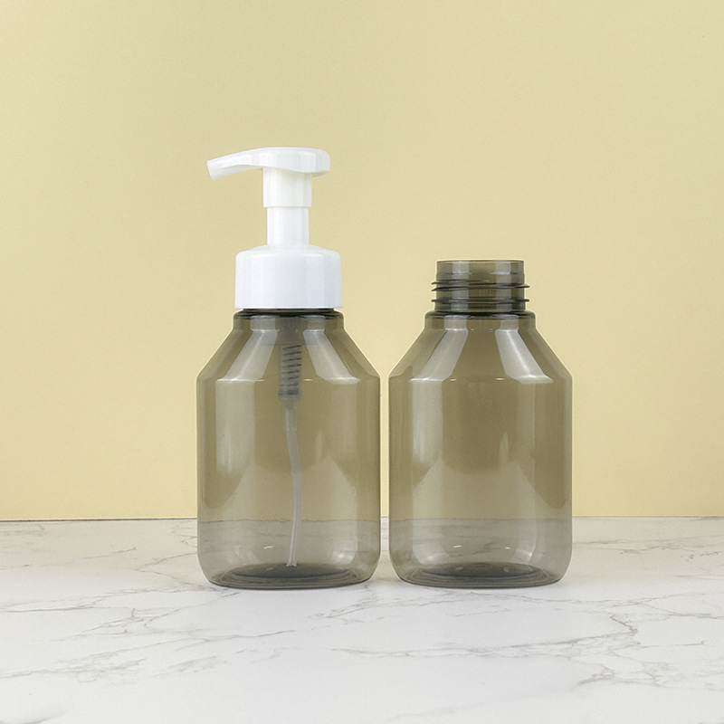 350ml black foaming pump bottle plastic Cleansing Mousse Bottle