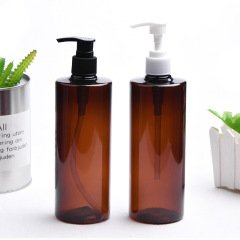 400ML brown clear green plastic lotion pump bottle for Body Wash Lotion Shampoo